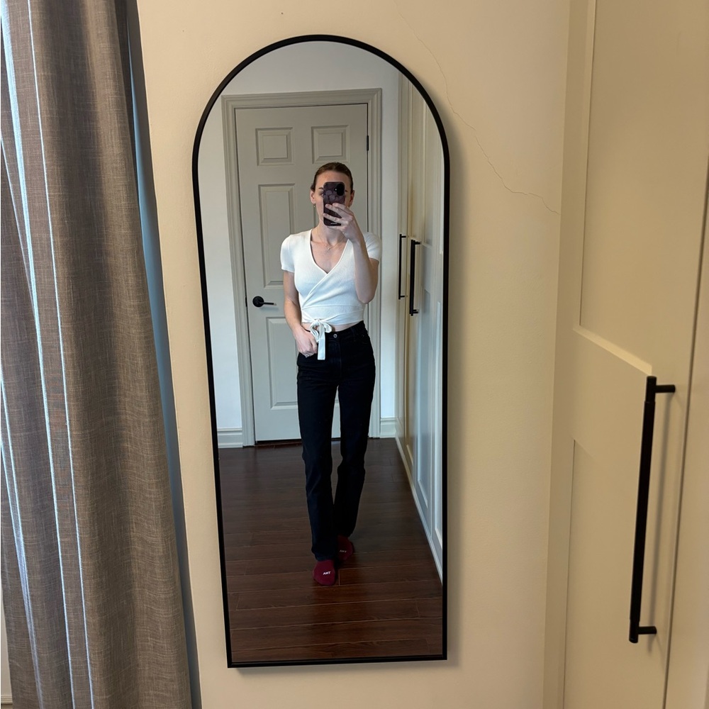 Wilfred Cream Ribbed Knit Top
